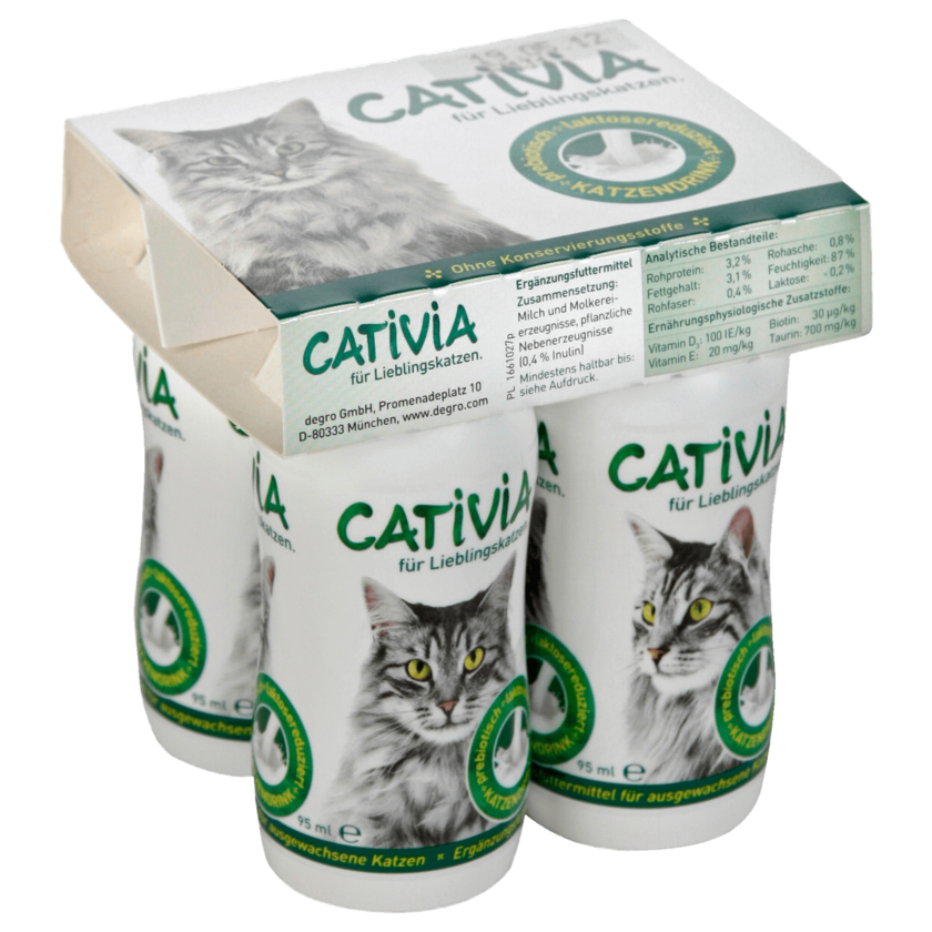 Cativia Katzenmilch 4x95ml